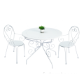 Ensemble de 3 tables rondes et fauteuils 95 cm